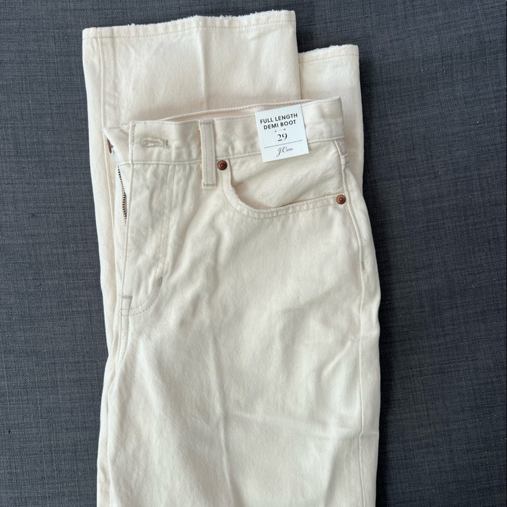 J. Crew Full Length Demi Bootcut Jean NWT